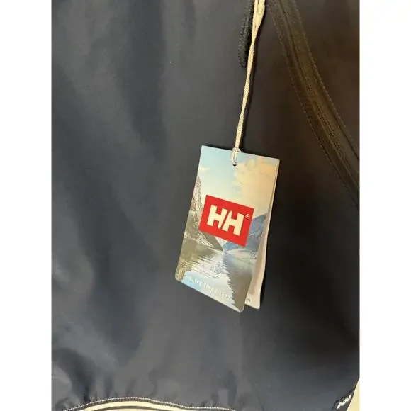 Helly Hansen Women's Koster Rain Jacket XL Navy Hooded Waterproof Rain Coat NWT - Picture 7 of 15